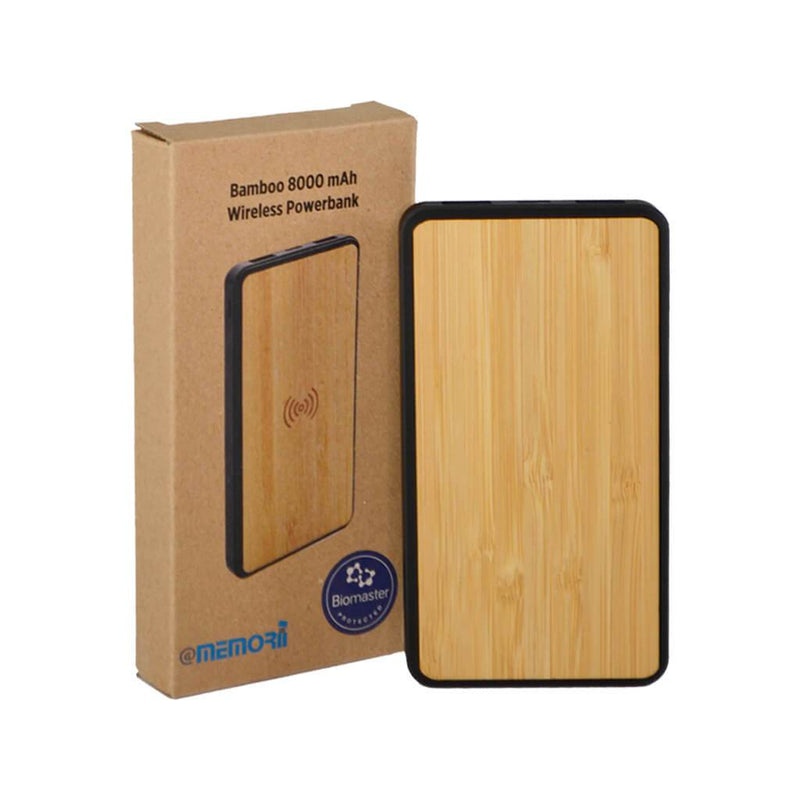 ASKAS - @memorii 8000 mAh Bamboo Wireless Powerbank (Anti-microbial) - iBags - Luggage, Leather Laptop Bags, Backpacks - South Africa