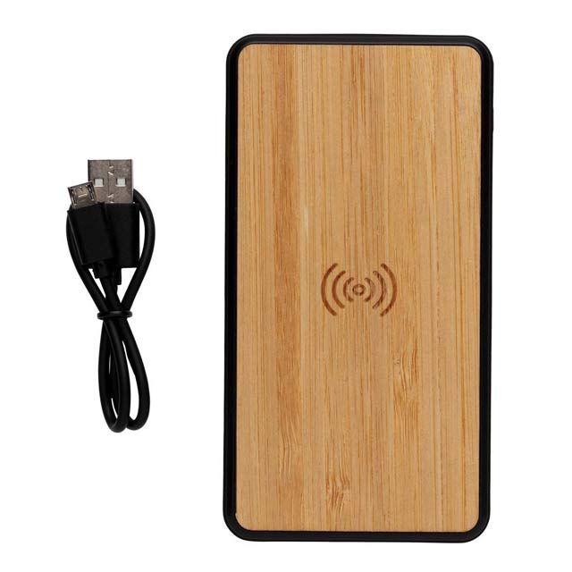 ASKAS - @memorii 8000 mAh Bamboo Wireless Powerbank (Anti-microbial) - iBags - Luggage, Leather Laptop Bags, Backpacks - South Africa