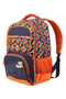 Bestlife Campus Hawaii Backpack| Navy/Orange - iBags.co.za