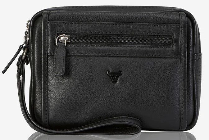 Brando Armstrong Gents Bag with Handstrap | Black - iBags - Luggage & Leather Bags