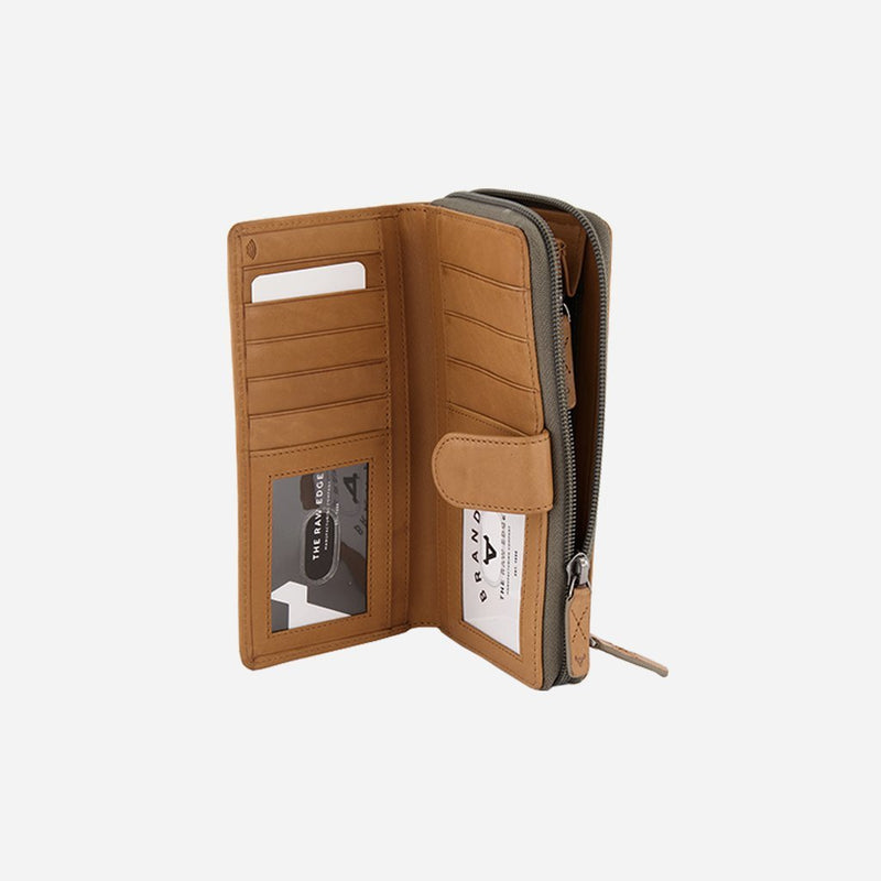 Brando Cooper Genuine Leather Multicard Zip Purse | Tan - iBags.co.za