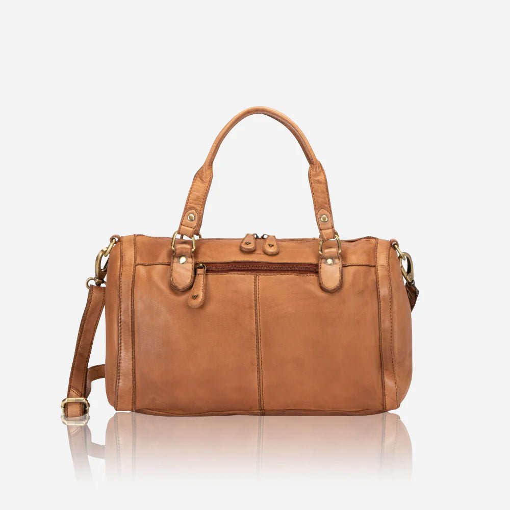 Brando Diaz Barrel Bag | Tan - iBags - Luggage & Leather Bags