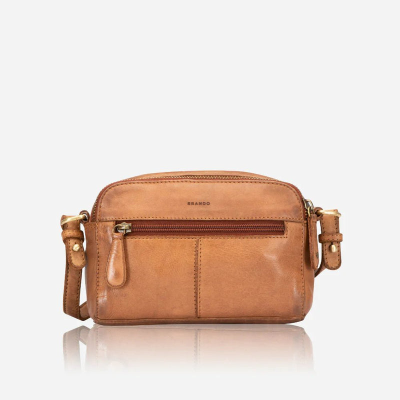 Brando Diaz Small Crossbody | Tan - iBags - Luggage & Leather Bags