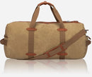 Brando Duvall Weekender Duffel Bag | Khaki - iBags - Luggage & Leather Bags