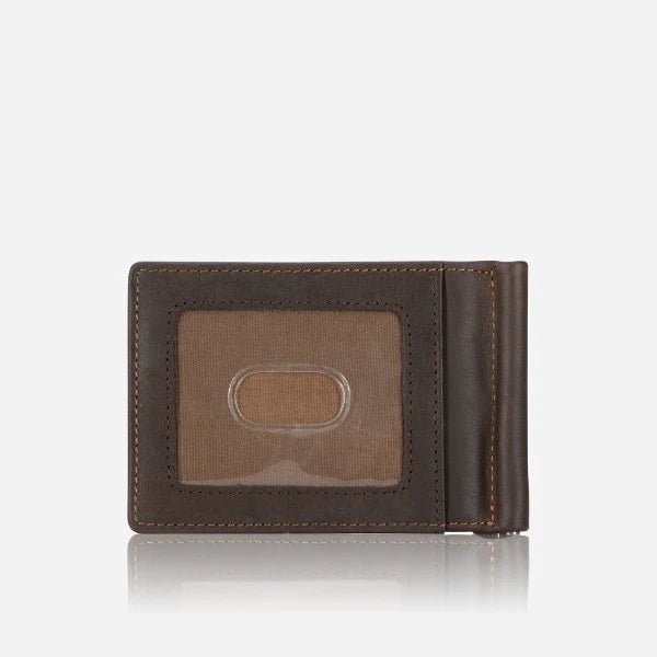 Brando Eastwood Wallet With Money Clip | Brown - iBags - Luggage & Leather Bags