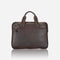 Brando Kudu Leather 13" Compact Laptop Bag | Brown - iBags - Luggage & Leather Bags