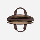 Brando Kudu Leather 13" Compact Laptop Bag | Brown - iBags - Luggage & Leather Bags
