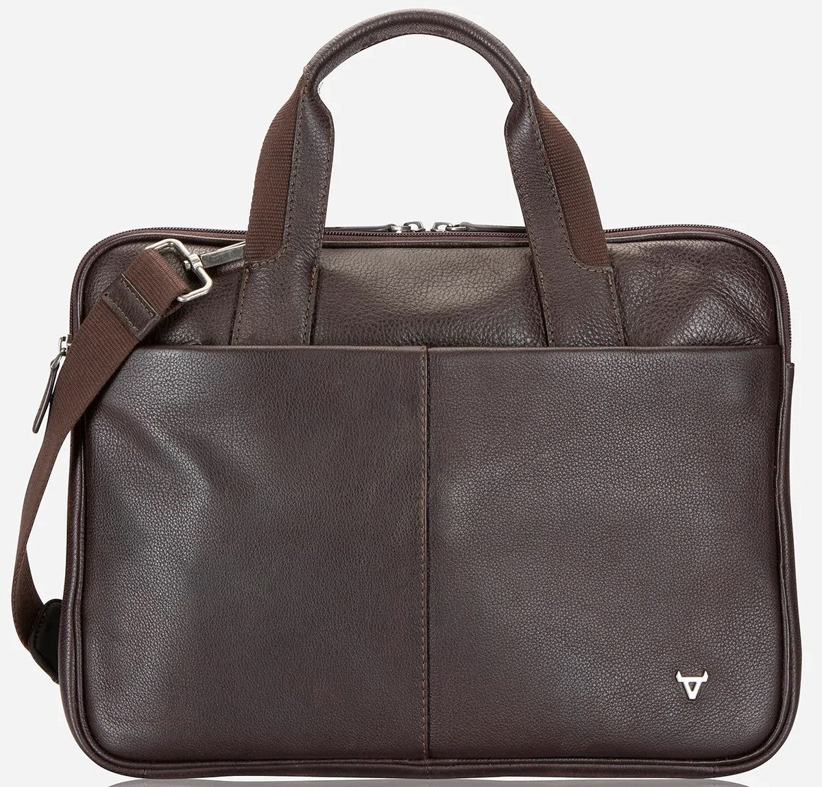 Brando Kudu Leather 13" Compact Laptop Bag | Brown - iBags - Luggage & Leather Bags