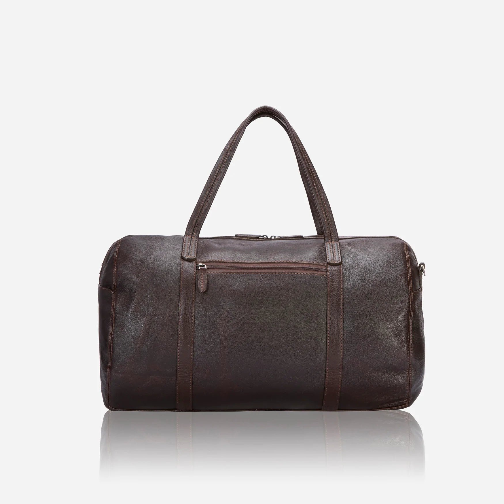 Brando Kudu Leather Military Style Duffle | Brown - iBags - Luggage & Leather Bags