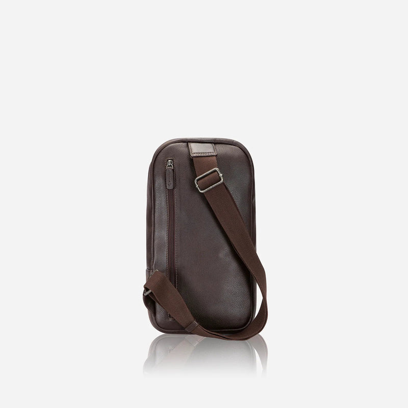Brando Kudu Leather Single Strap Backpack | Brown - iBags - Luggage & Leather Bags