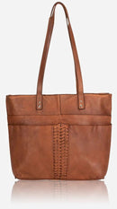 Brando Seymour Charlize Shopper | Cognac - iBags - Luggage & Leather Bags