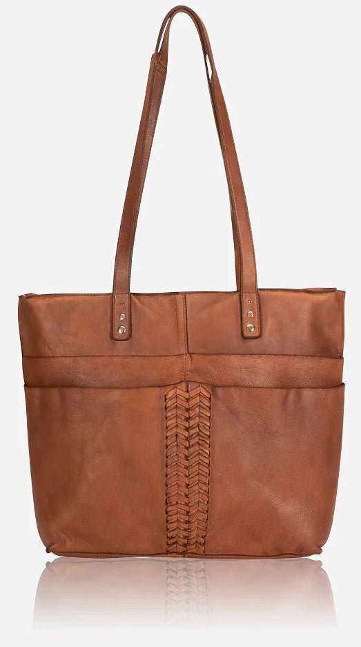 Brando Seymour Charlize Shopper | Cognac - iBags - Luggage & Leather Bags