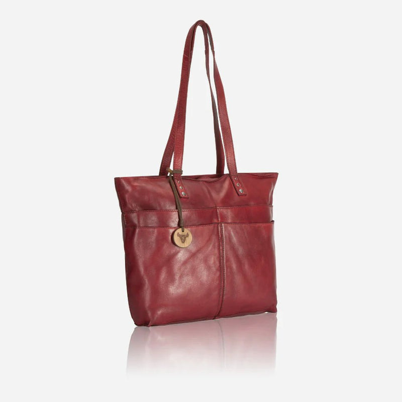 Brando Seymour Charlize Shopper | Red - iBags - Luggage & Leather Bags