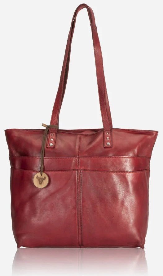 Brando Seymour Charlize Shopper | Red - iBags - Luggage & Leather Bags