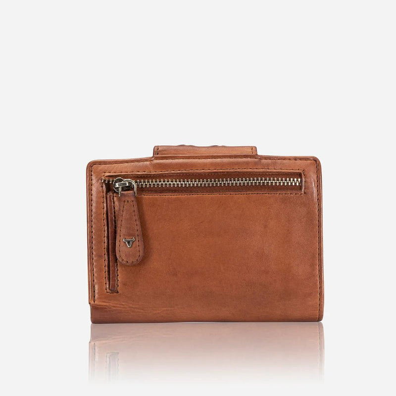 Brando Seymour Loren Medium Purse With Tab Closure | Cognac - iBags - Luggage & Leather Bags