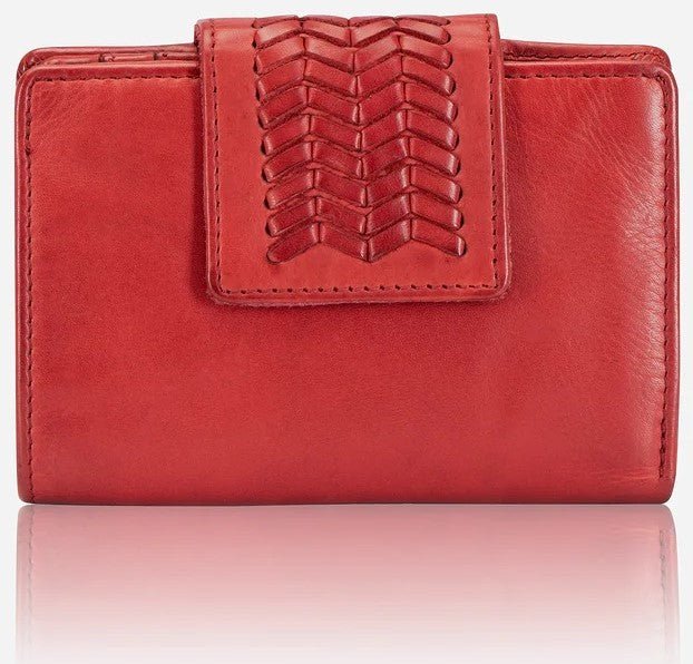 Brando Seymour Loren Medium Purse With Tab Closure | Red - iBags - Luggage & Leather Bags