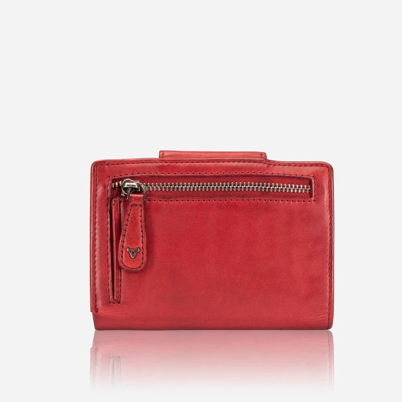 Brando Seymour Loren Medium Purse With Tab Closure | Red - iBags - Luggage & Leather Bags