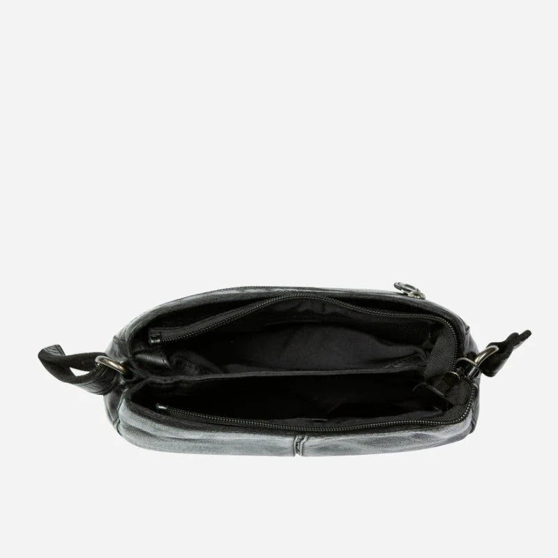 Brando Seymour Winona Cross Body Bag | Black - iBags - Luggage & Leather Bags