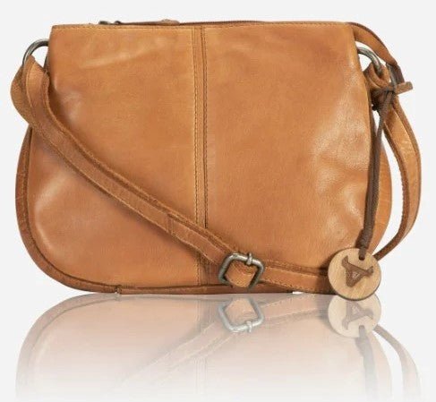 Brando Seymour Winona Cross Body Bag | Tan - iBags - Luggage & Leather Bags