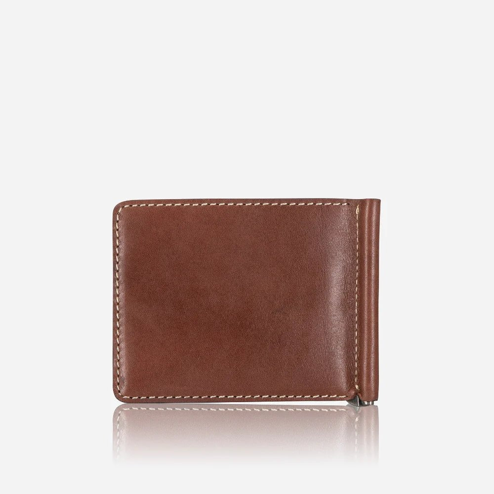 Brando Wayne Wallet With Moneyclip | Brown - iBags - Luggage & Leather Bags