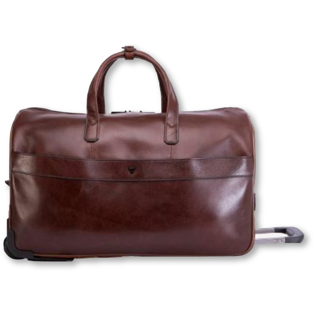 Brando Winchester Leather Duffel Bag with Wheels - iBags.co.za