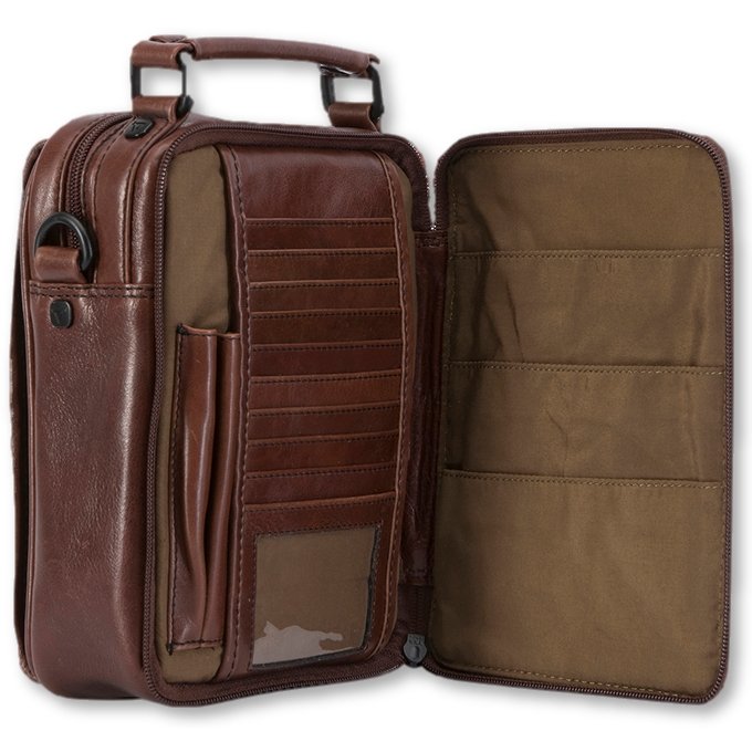 Brando Winchester Top Handle 7" Shoulder Bag Brown - iBags.co.za