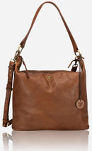 Brando Winslet Ladies Hobo Sling Bag | Cognac - iBags - Luggage & Leather Bags