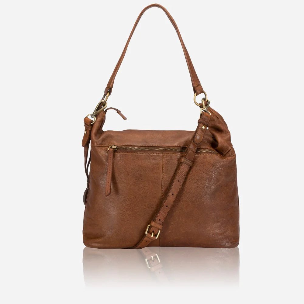 Brando Winslet Ladies Hobo Sling Bag | Cognac - iBags - Luggage & Leather Bags