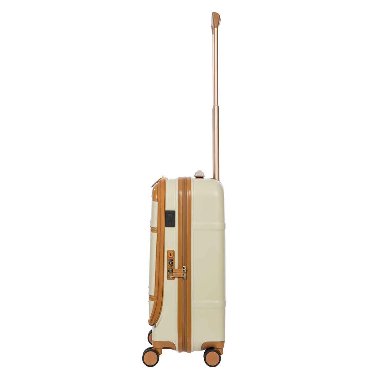 Bric's Bellagio 55cm Carry On Spinner with Front Pocket| Cream - iBags - Luggage & Leather Bags