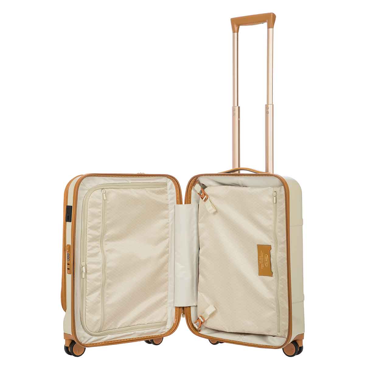 Bric's Bellagio 55cm Carry On Spinner with Front Pocket| Cream - iBags - Luggage & Leather Bags