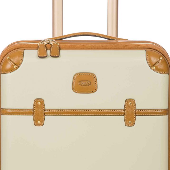 Bric's Bellagio 55cm Carry On Spinner with Front Pocket| Cream - iBags - Luggage & Leather Bags