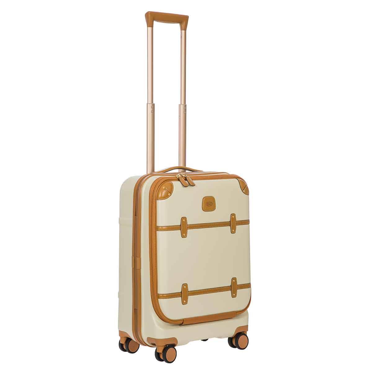 Bric's Bellagio 55cm Carry On Spinner with Front Pocket| Cream - iBags - Luggage & Leather Bags