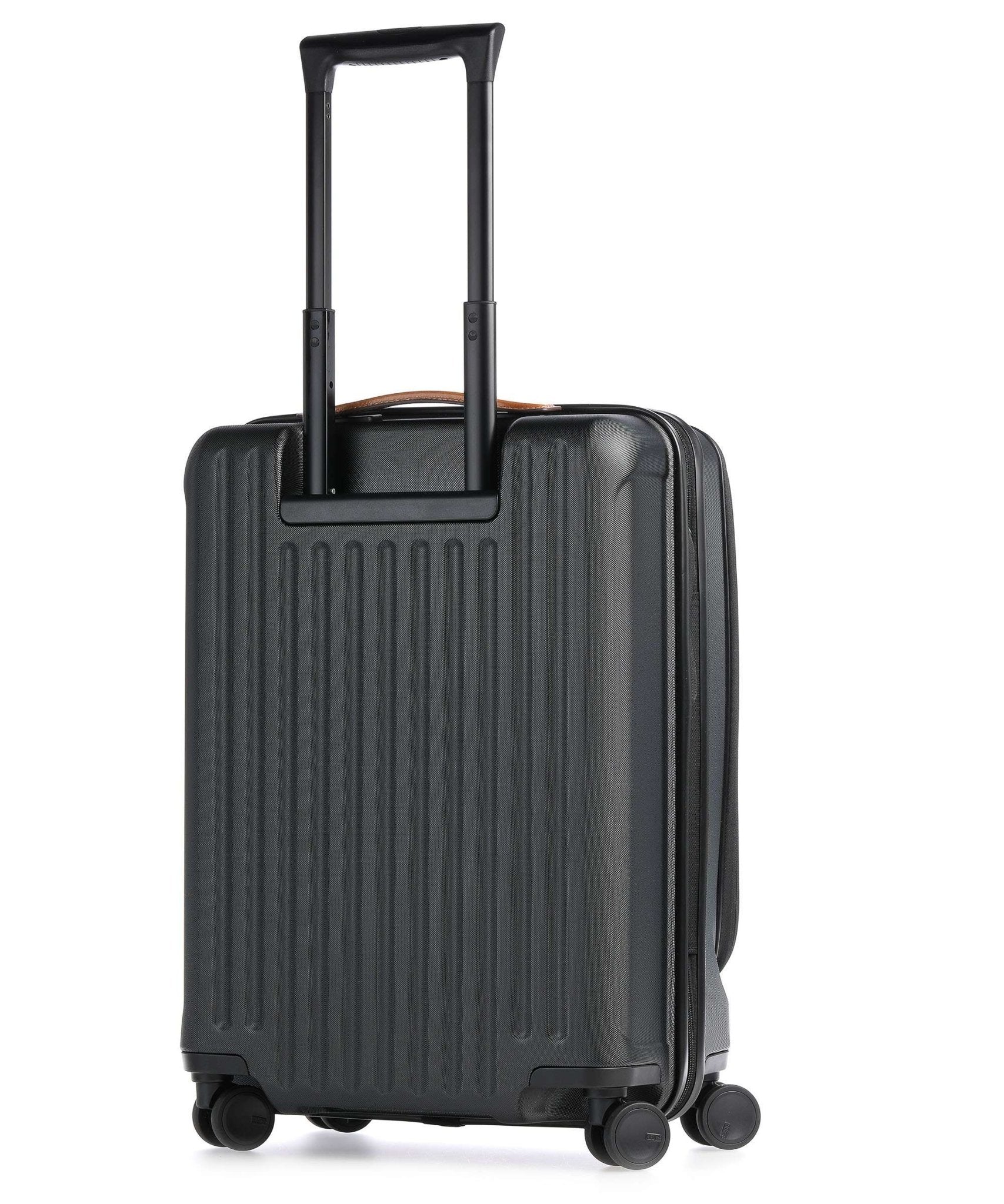 Bric's Capri 55cm Trolley Spinner with Front Pocket | Black - iBags - Luggage & Leather Bags