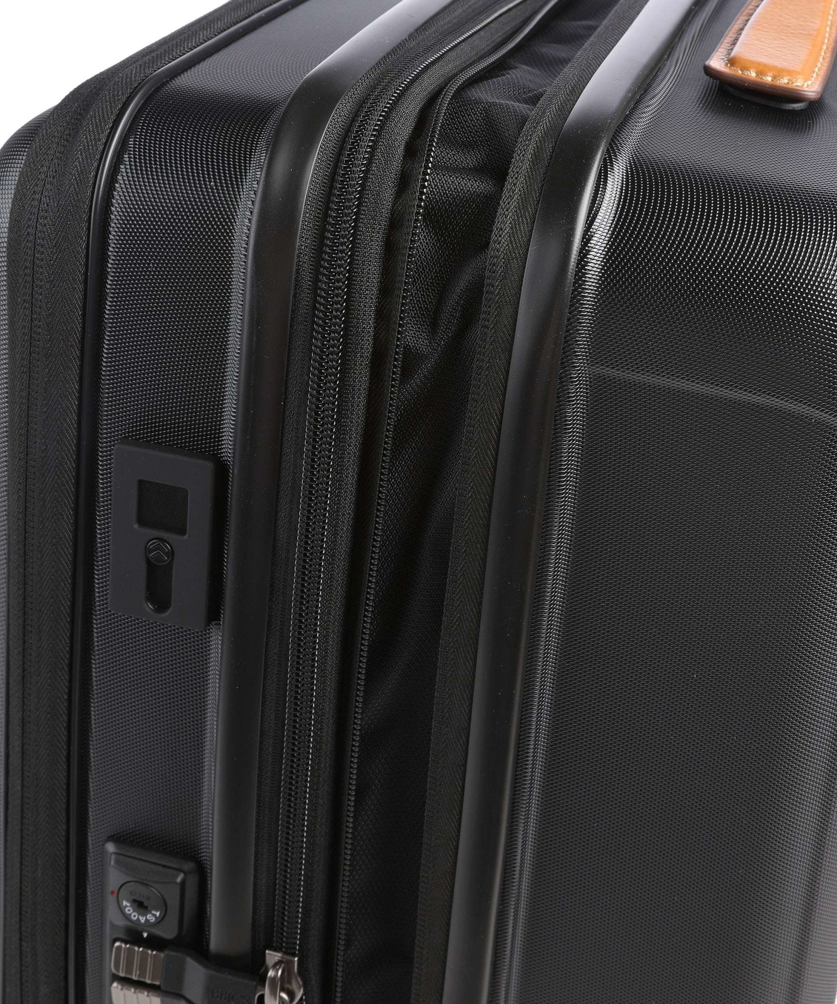 Bric's Capri 55cm Trolley Spinner with Front Pocket | Black - iBags - Luggage & Leather Bags