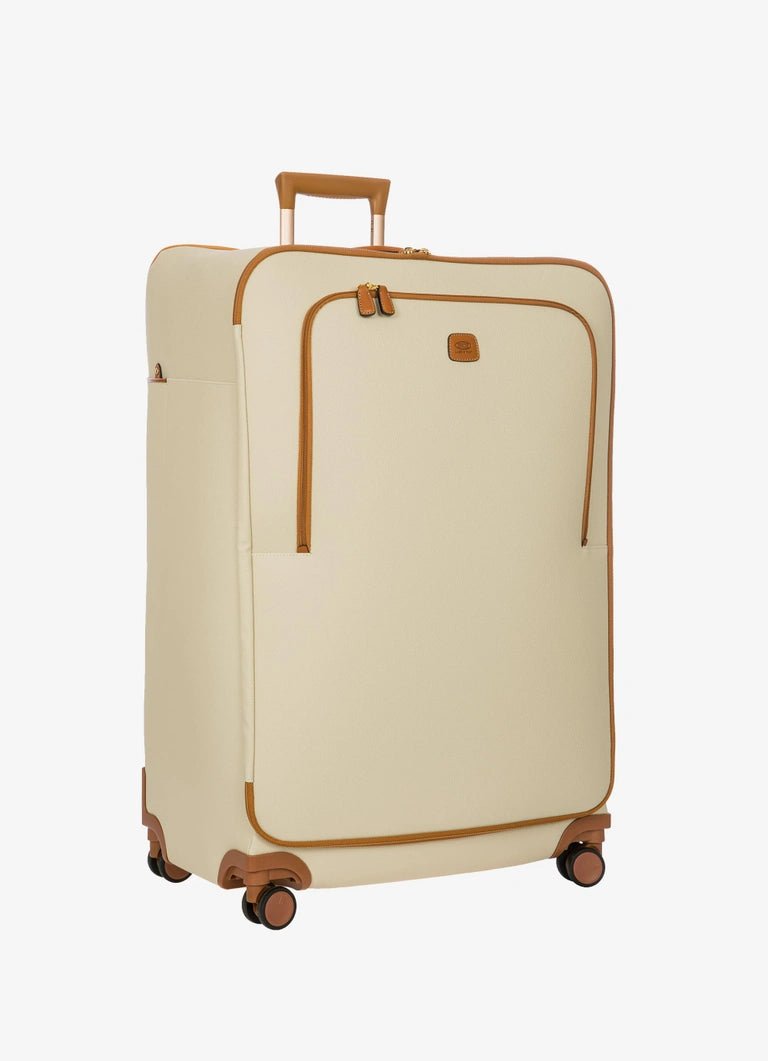 Bric's Firenze 77cm Trolley Spinner | Cream - iBags - Luggage & Leather Bags