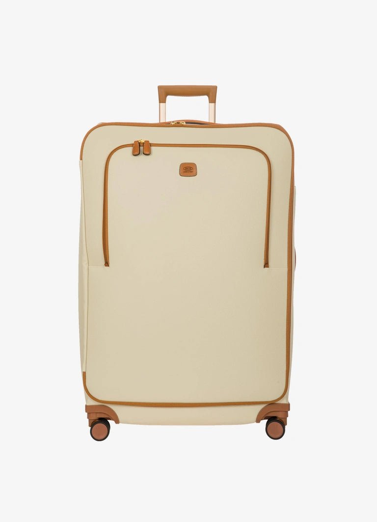 Bric's Firenze 77cm Trolley Spinner | Cream - iBags - Luggage & Leather Bags