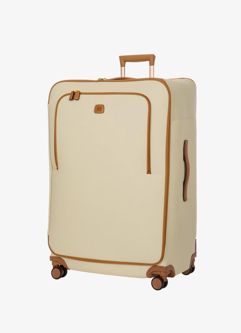 Bric's Firenze 77cm Trolley Spinner | Cream - iBags - Luggage & Leather Bags