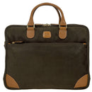 Bric's Life Business Tablet Large Laptop Briefcase | Olive - iBags - Luggage & Leather Bags