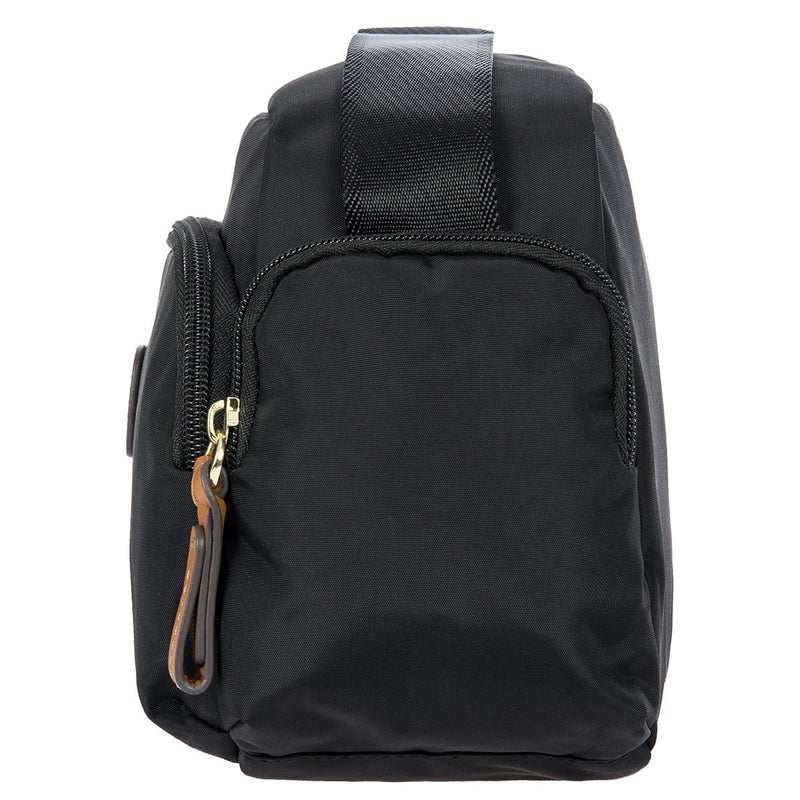 Brics X-Bags Multi Pocket Shoulder Bag | Black - iBags - Luggage & Leather Bags