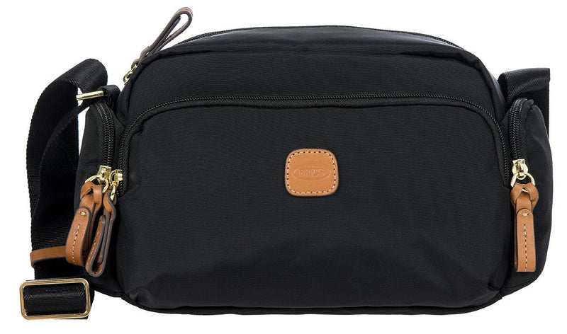 Brics X-Bags Multi Pocket Shoulder Bag | Black - iBags - Luggage & Leather Bags