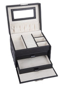 Caramia Livy Jewellery Box | Black - iBags - Luggage & Leather Bags