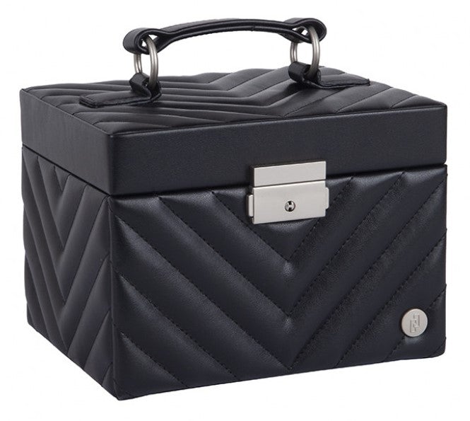 Caramia Livy Jewellery Box | Black - iBags - Luggage & Leather Bags