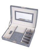 Caramia Reece Stingray Dome Jewellery Box | Grey - iBags - Luggage & Leather Bags
