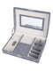 Caramia Reece Stingray Dome Jewellery Box | Grey - iBags - Luggage & Leather Bags
