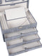 Caramia Reece Stingray Large Jewellery Box | Grey - iBags - Luggage & Leather Bags