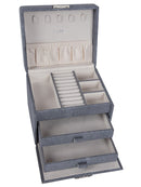 Caramia Reece Stingray Small Jewellery Box | Grey - iBags - Luggage & Leather Bags
