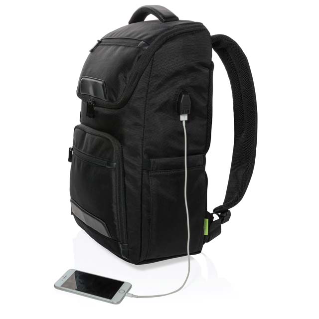 CASTILE- UV-C Sterilization Backpack in Anti-microbial RPET Fabric - iBags - Luggage, Leather Laptop Bags, Backpacks - South Africa