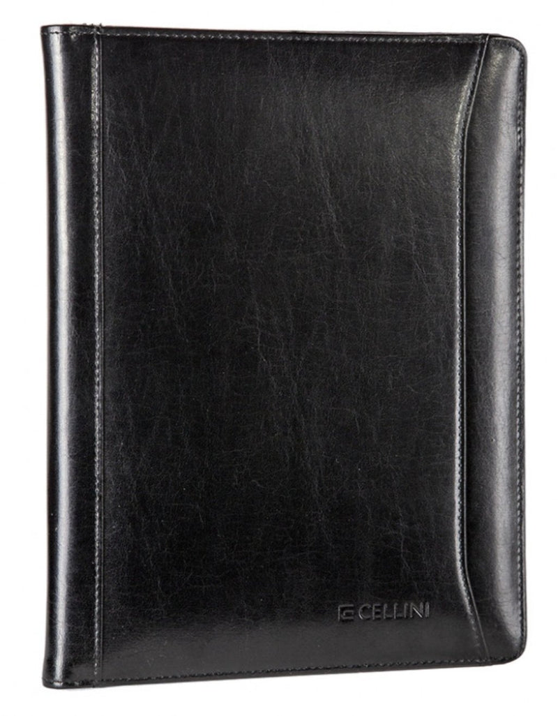 Cellini A4 Leather Folder | Black - iBags
