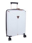 Cellini Allure Hardshell 4 Wheel Cabin Trolley | White - iBags - Luggage & Leather Bags