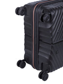 Cellini Allure Hardshell 4 Wheel Medium Trolley | Black - iBags - Luggage & Leather Bags
